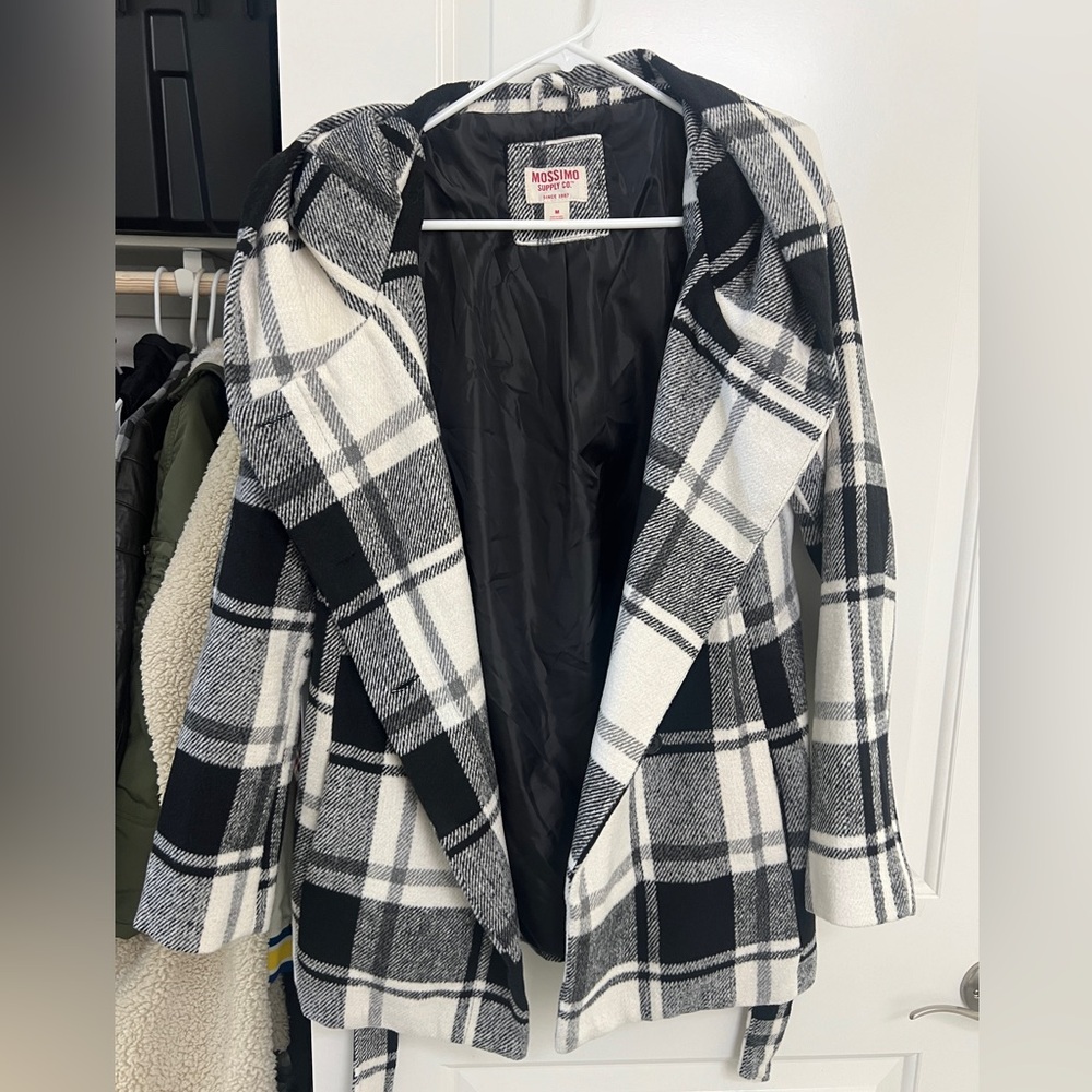 Mossimo Hooded Plaid jacket